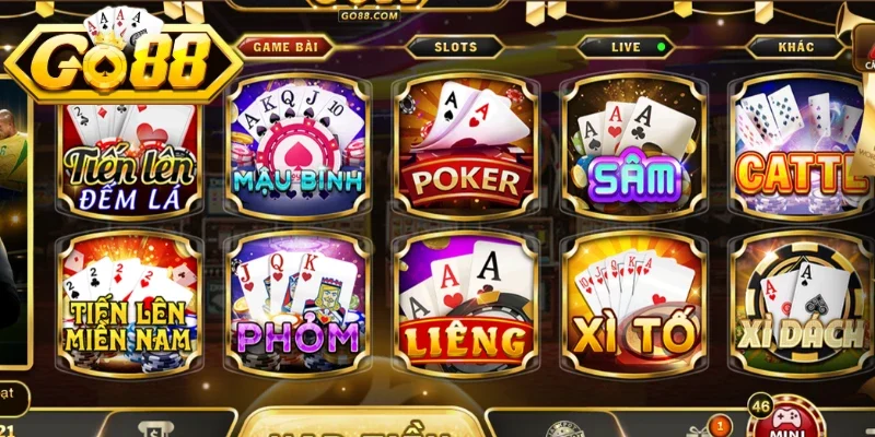 Game Bài Go88 - Sảnh Đổi Thưởng Uy Tín Chuẩn Quốc Tế 1 go88 Tổng quan về game bài Go88